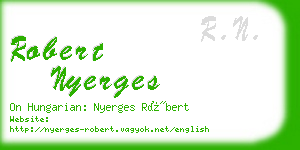 robert nyerges business card